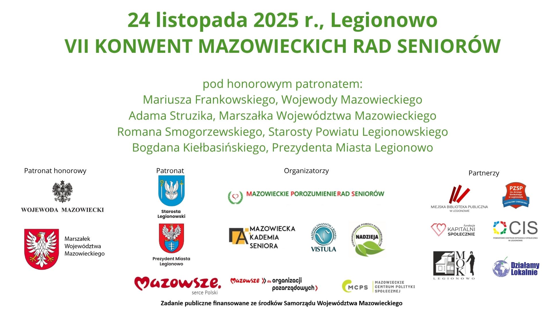 VII KONWENT MAZOWIECKICH RAD SENIORÓW